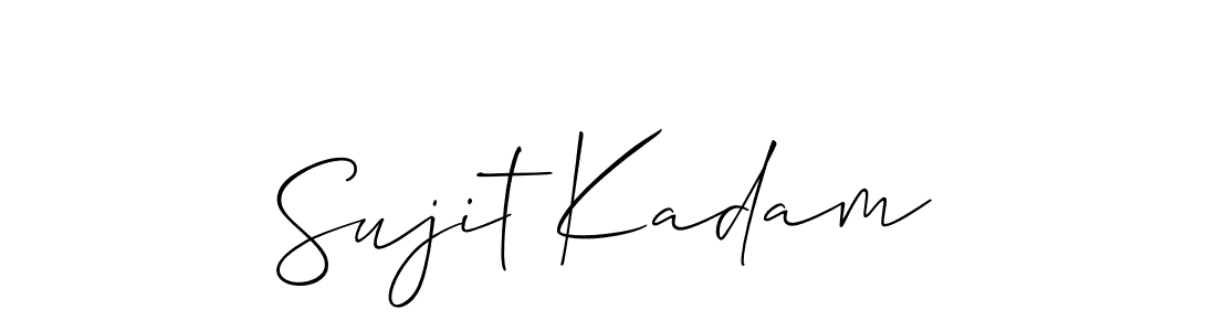 Similarly Allison_Script is the best handwritten signature design. Signature creator online .You can use it as an online autograph creator for name Sujit Kadam. Sujit Kadam signature style 2 images and pictures png