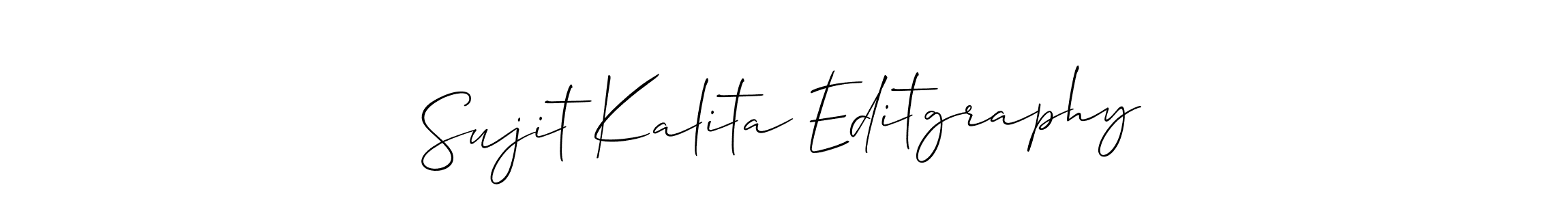 How to Draw Sujit Kalita Editgraphy signature style? Allison_Script is a latest design signature styles for name Sujit Kalita Editgraphy. Sujit Kalita Editgraphy signature style 2 images and pictures png