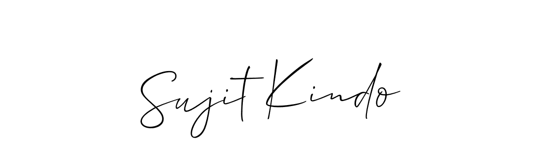 Similarly Allison_Script is the best handwritten signature design. Signature creator online .You can use it as an online autograph creator for name Sujit Kindo. Sujit Kindo signature style 2 images and pictures png