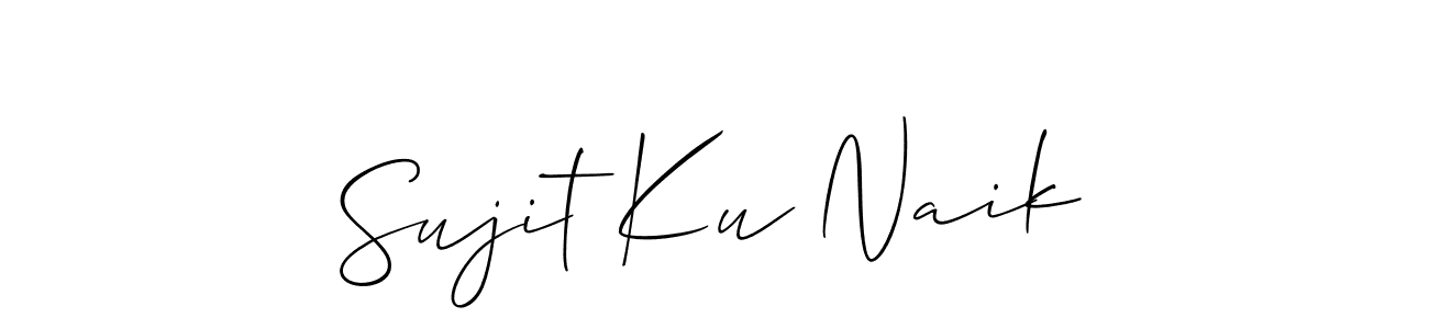 How to Draw Sujit Ku Naik signature style? Allison_Script is a latest design signature styles for name Sujit Ku Naik. Sujit Ku Naik signature style 2 images and pictures png