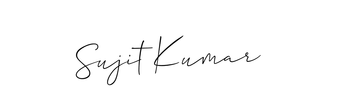 How to Draw Sujit Kumar signature style? Allison_Script is a latest design signature styles for name Sujit Kumar. Sujit Kumar signature style 2 images and pictures png