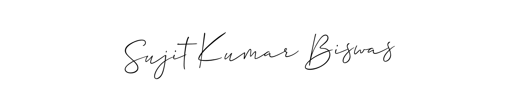 How to Draw Sujit Kumar Biswas signature style? Allison_Script is a latest design signature styles for name Sujit Kumar Biswas. Sujit Kumar Biswas signature style 2 images and pictures png