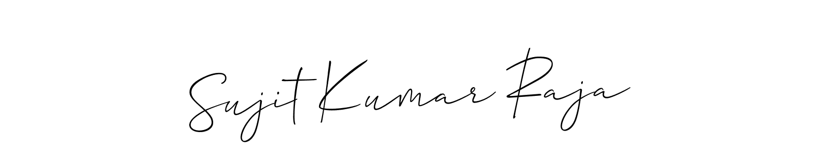 It looks lik you need a new signature style for name Sujit Kumar Raja. Design unique handwritten (Allison_Script) signature with our free signature maker in just a few clicks. Sujit Kumar Raja signature style 2 images and pictures png