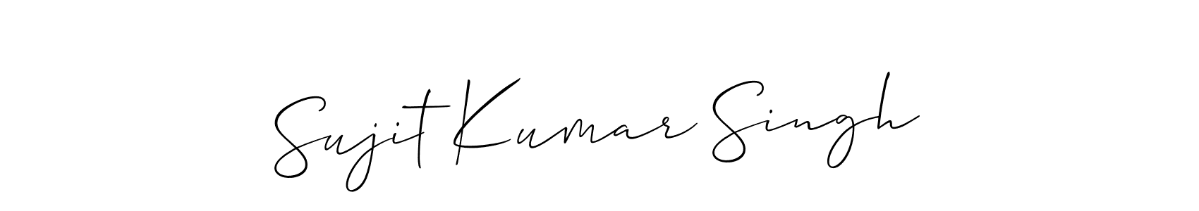 Design your own signature with our free online signature maker. With this signature software, you can create a handwritten (Allison_Script) signature for name Sujit Kumar Singh. Sujit Kumar Singh signature style 2 images and pictures png