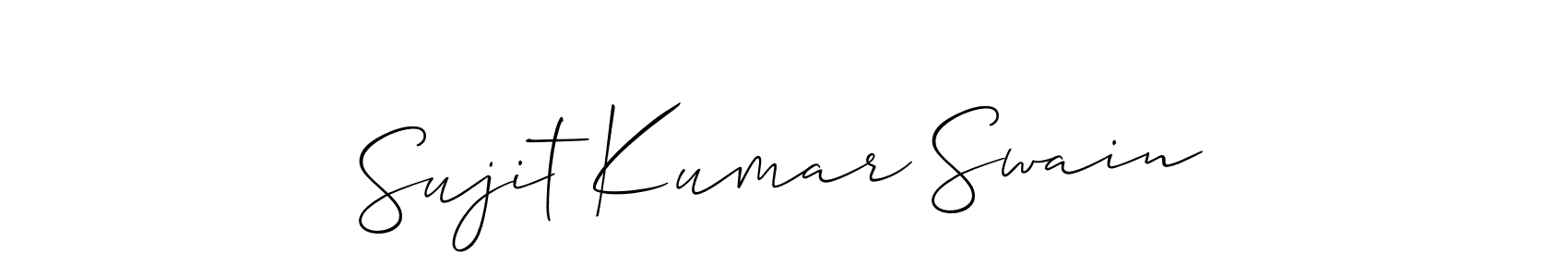 How to make Sujit Kumar Swain signature? Allison_Script is a professional autograph style. Create handwritten signature for Sujit Kumar Swain name. Sujit Kumar Swain signature style 2 images and pictures png