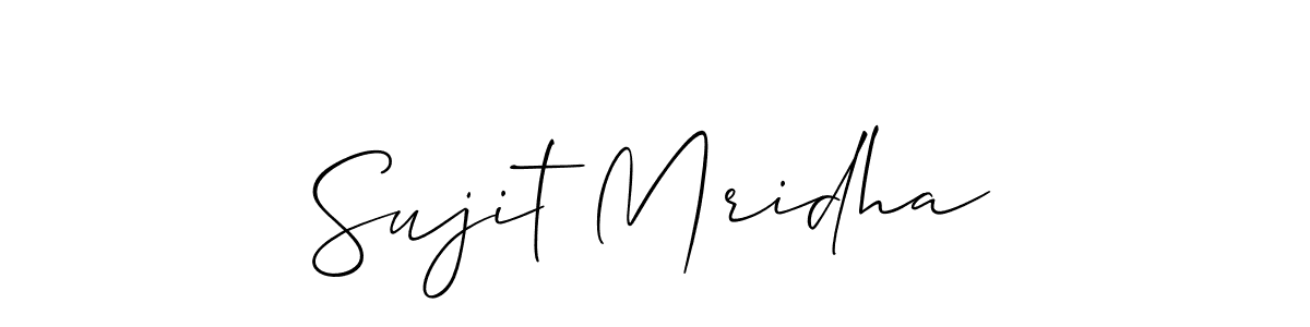 if you are searching for the best signature style for your name Sujit Mridha. so please give up your signature search. here we have designed multiple signature styles  using Allison_Script. Sujit Mridha signature style 2 images and pictures png