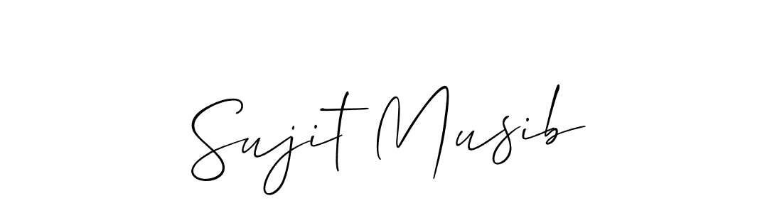 Design your own signature with our free online signature maker. With this signature software, you can create a handwritten (Allison_Script) signature for name Sujit Musib. Sujit Musib signature style 2 images and pictures png