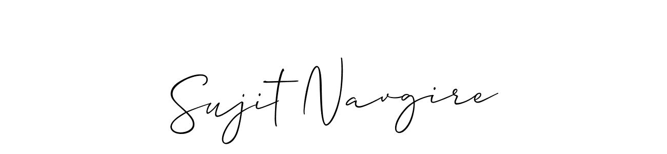 The best way (Allison_Script) to make a short signature is to pick only two or three words in your name. The name Sujit Navgire include a total of six letters. For converting this name. Sujit Navgire signature style 2 images and pictures png