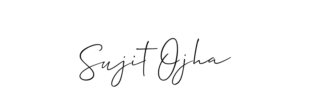 if you are searching for the best signature style for your name Sujit Ojha. so please give up your signature search. here we have designed multiple signature styles  using Allison_Script. Sujit Ojha signature style 2 images and pictures png