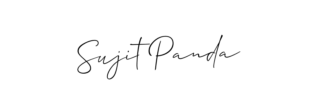 How to make Sujit Panda signature? Allison_Script is a professional autograph style. Create handwritten signature for Sujit Panda name. Sujit Panda signature style 2 images and pictures png