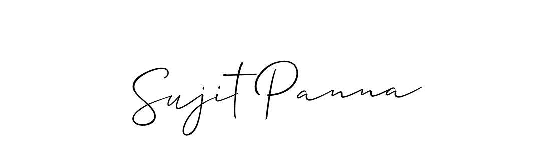 Best and Professional Signature Style for Sujit Panna. Allison_Script Best Signature Style Collection. Sujit Panna signature style 2 images and pictures png