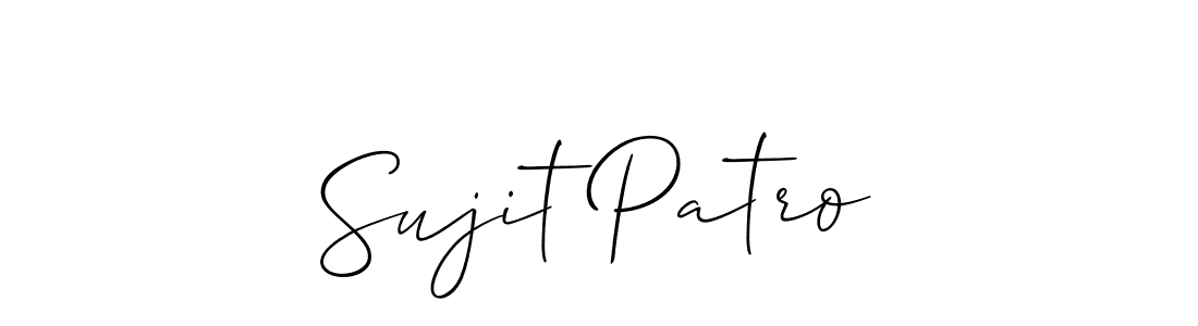 Also we have Sujit Patro name is the best signature style. Create professional handwritten signature collection using Allison_Script autograph style. Sujit Patro signature style 2 images and pictures png