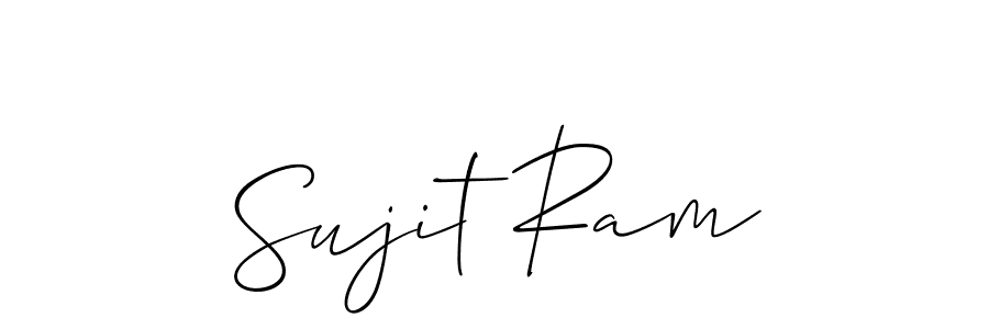 Create a beautiful signature design for name Sujit Ram. With this signature (Allison_Script) fonts, you can make a handwritten signature for free. Sujit Ram signature style 2 images and pictures png