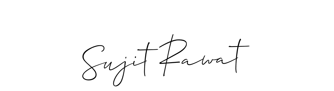 Make a beautiful signature design for name Sujit Rawat. With this signature (Allison_Script) style, you can create a handwritten signature for free. Sujit Rawat signature style 2 images and pictures png