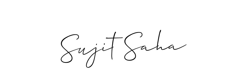 It looks lik you need a new signature style for name Sujit Saha. Design unique handwritten (Allison_Script) signature with our free signature maker in just a few clicks. Sujit Saha signature style 2 images and pictures png