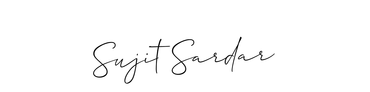 if you are searching for the best signature style for your name Sujit Sardar. so please give up your signature search. here we have designed multiple signature styles  using Allison_Script. Sujit Sardar signature style 2 images and pictures png