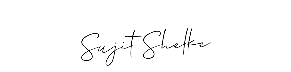 It looks lik you need a new signature style for name Sujit Shelke. Design unique handwritten (Allison_Script) signature with our free signature maker in just a few clicks. Sujit Shelke signature style 2 images and pictures png