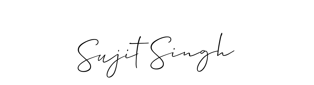 Also You can easily find your signature by using the search form. We will create Sujit Singh name handwritten signature images for you free of cost using Allison_Script sign style. Sujit Singh signature style 2 images and pictures png