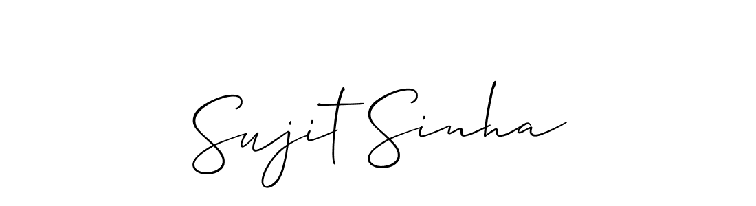 Sujit Sinha stylish signature style. Best Handwritten Sign (Allison_Script) for my name. Handwritten Signature Collection Ideas for my name Sujit Sinha. Sujit Sinha signature style 2 images and pictures png