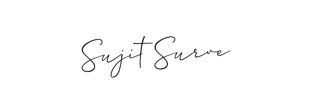 if you are searching for the best signature style for your name Sujit Surve. so please give up your signature search. here we have designed multiple signature styles  using Allison_Script. Sujit Surve signature style 2 images and pictures png