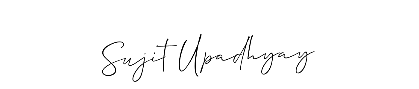 Sujit Upadhyay stylish signature style. Best Handwritten Sign (Allison_Script) for my name. Handwritten Signature Collection Ideas for my name Sujit Upadhyay. Sujit Upadhyay signature style 2 images and pictures png