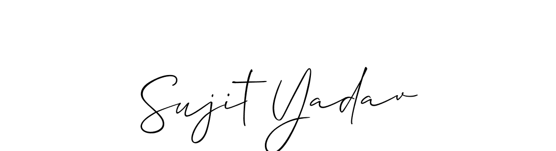 Similarly Allison_Script is the best handwritten signature design. Signature creator online .You can use it as an online autograph creator for name Sujit Yadav. Sujit Yadav signature style 2 images and pictures png