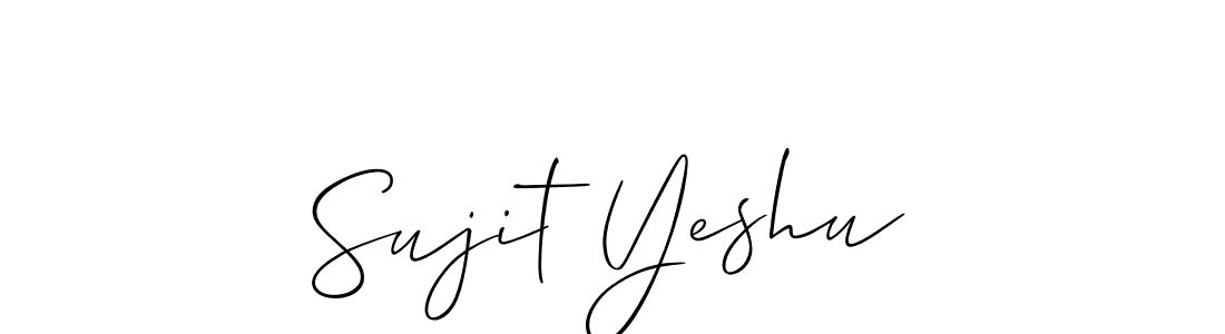 Once you've used our free online signature maker to create your best signature Allison_Script style, it's time to enjoy all of the benefits that Sujit Yeshu name signing documents. Sujit Yeshu signature style 2 images and pictures png