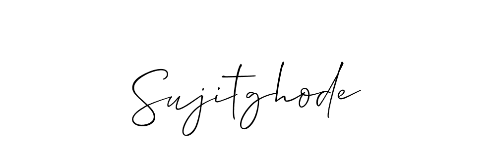 Also we have Sujitghode name is the best signature style. Create professional handwritten signature collection using Allison_Script autograph style. Sujitghode signature style 2 images and pictures png