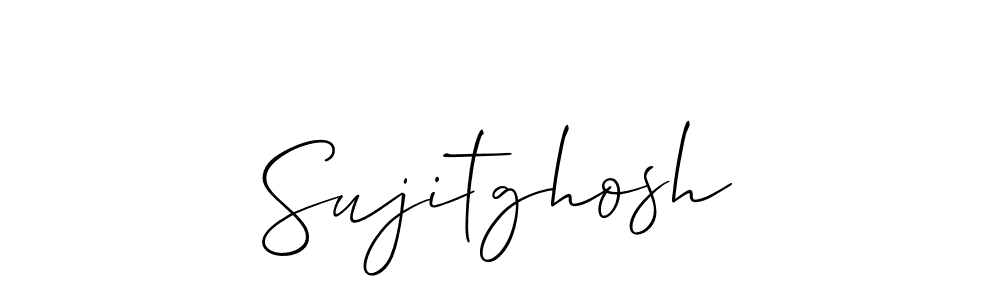 It looks lik you need a new signature style for name Sujitghosh. Design unique handwritten (Allison_Script) signature with our free signature maker in just a few clicks. Sujitghosh signature style 2 images and pictures png