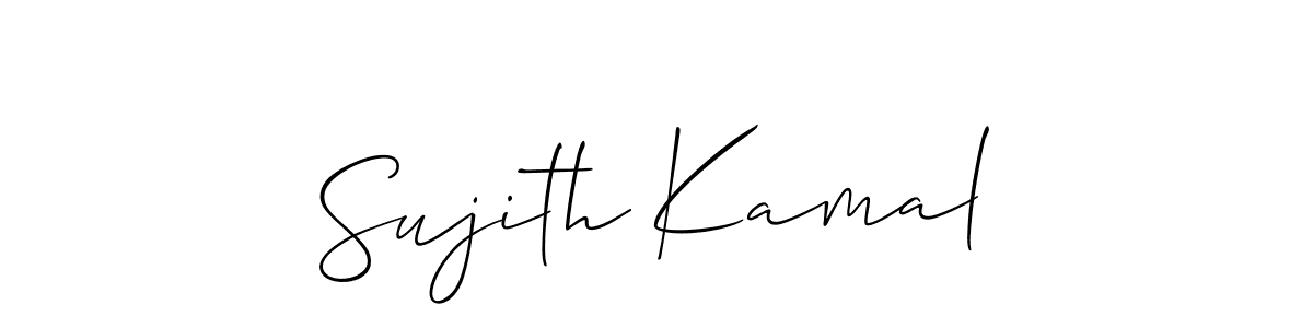 Also You can easily find your signature by using the search form. We will create Sujith Kamal name handwritten signature images for you free of cost using Allison_Script sign style. Sujith Kamal signature style 2 images and pictures png