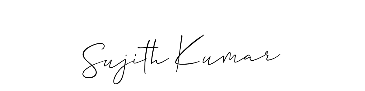 This is the best signature style for the Sujith Kumar name. Also you like these signature font (Allison_Script). Mix name signature. Sujith Kumar signature style 2 images and pictures png