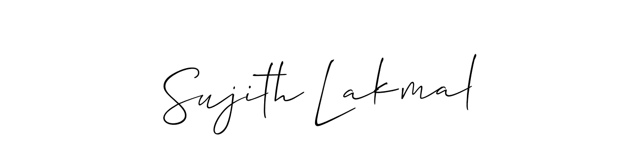 Design your own signature with our free online signature maker. With this signature software, you can create a handwritten (Allison_Script) signature for name Sujith Lakmal. Sujith Lakmal signature style 2 images and pictures png