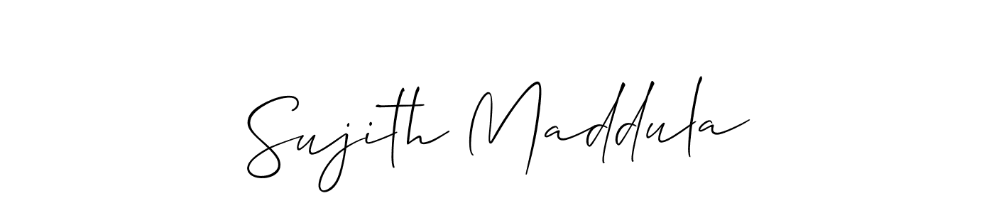 Similarly Allison_Script is the best handwritten signature design. Signature creator online .You can use it as an online autograph creator for name Sujith Maddula. Sujith Maddula signature style 2 images and pictures png