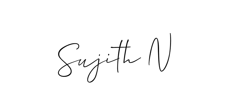 Similarly Allison_Script is the best handwritten signature design. Signature creator online .You can use it as an online autograph creator for name Sujith N. Sujith N signature style 2 images and pictures png