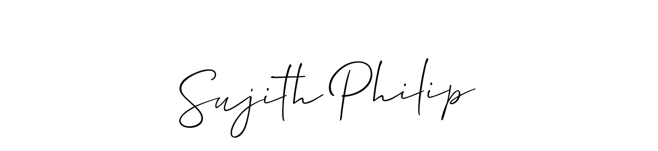 Sujith Philip stylish signature style. Best Handwritten Sign (Allison_Script) for my name. Handwritten Signature Collection Ideas for my name Sujith Philip. Sujith Philip signature style 2 images and pictures png