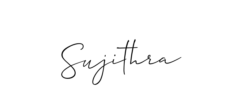 Sujithra stylish signature style. Best Handwritten Sign (Allison_Script) for my name. Handwritten Signature Collection Ideas for my name Sujithra. Sujithra signature style 2 images and pictures png