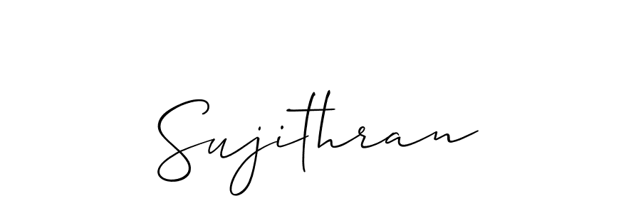 How to make Sujithran signature? Allison_Script is a professional autograph style. Create handwritten signature for Sujithran name. Sujithran signature style 2 images and pictures png