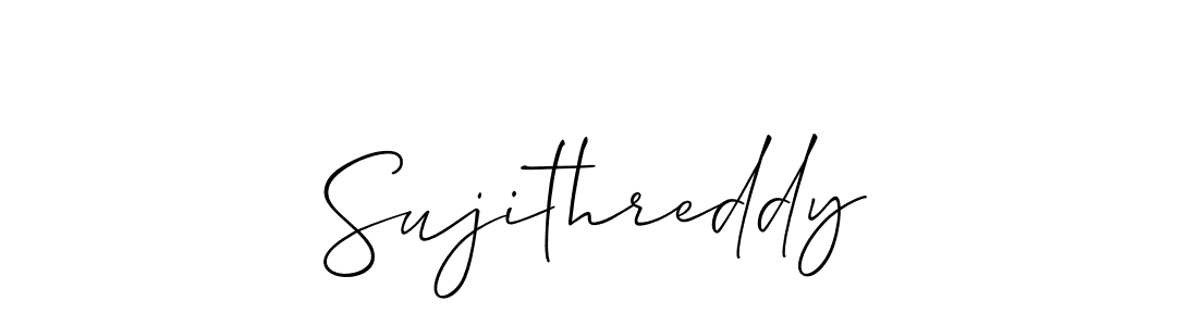 Make a short Sujithreddy signature style. Manage your documents anywhere anytime using Allison_Script. Create and add eSignatures, submit forms, share and send files easily. Sujithreddy signature style 2 images and pictures png