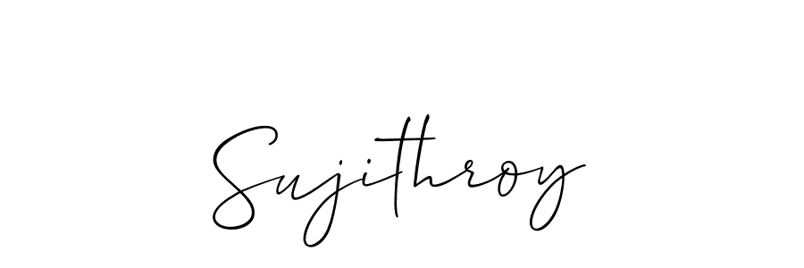 Similarly Allison_Script is the best handwritten signature design. Signature creator online .You can use it as an online autograph creator for name Sujithroy. Sujithroy signature style 2 images and pictures png