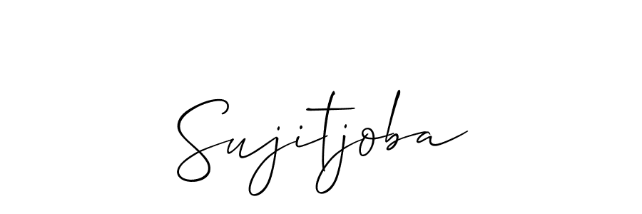 Design your own signature with our free online signature maker. With this signature software, you can create a handwritten (Allison_Script) signature for name Sujitjoba. Sujitjoba signature style 2 images and pictures png