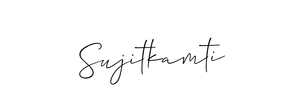 Use a signature maker to create a handwritten signature online. With this signature software, you can design (Allison_Script) your own signature for name Sujitkamti. Sujitkamti signature style 2 images and pictures png