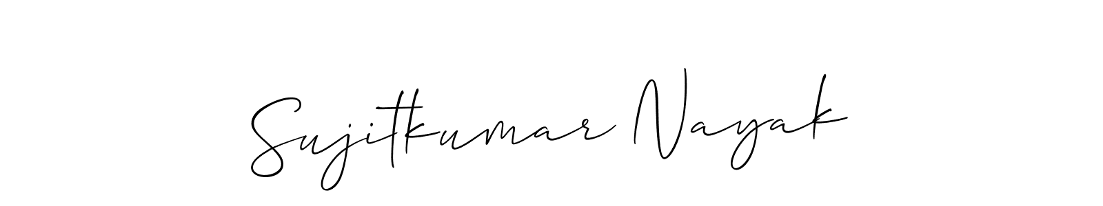 Make a beautiful signature design for name Sujitkumar Nayak. With this signature (Allison_Script) style, you can create a handwritten signature for free. Sujitkumar Nayak signature style 2 images and pictures png