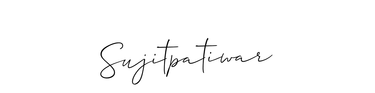 Use a signature maker to create a handwritten signature online. With this signature software, you can design (Allison_Script) your own signature for name Sujitpatiwar. Sujitpatiwar signature style 2 images and pictures png