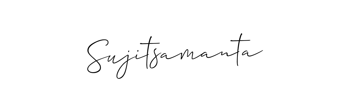 Use a signature maker to create a handwritten signature online. With this signature software, you can design (Allison_Script) your own signature for name Sujitsamanta. Sujitsamanta signature style 2 images and pictures png