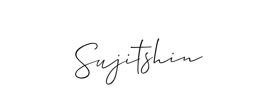 Also we have Sujitshin name is the best signature style. Create professional handwritten signature collection using Allison_Script autograph style. Sujitshin signature style 2 images and pictures png