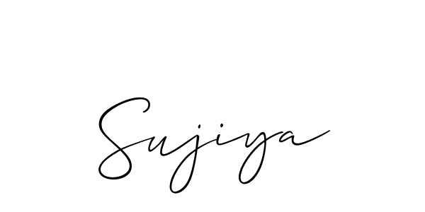 if you are searching for the best signature style for your name Sujiya. so please give up your signature search. here we have designed multiple signature styles  using Allison_Script. Sujiya signature style 2 images and pictures png