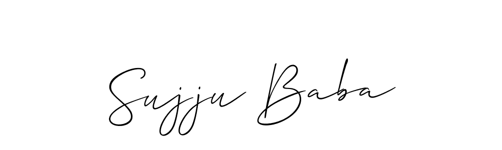 Also we have Sujju Baba name is the best signature style. Create professional handwritten signature collection using Allison_Script autograph style. Sujju Baba signature style 2 images and pictures png