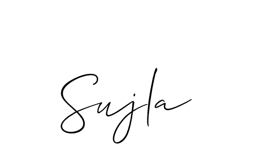 Create a beautiful signature design for name Sujla. With this signature (Allison_Script) fonts, you can make a handwritten signature for free. Sujla signature style 2 images and pictures png