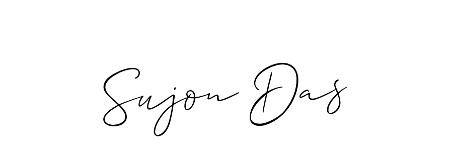 Design your own signature with our free online signature maker. With this signature software, you can create a handwritten (Allison_Script) signature for name Sujon Das. Sujon Das signature style 2 images and pictures png
