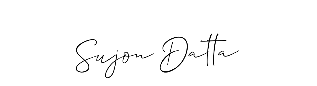 How to make Sujon Datta signature? Allison_Script is a professional autograph style. Create handwritten signature for Sujon Datta name. Sujon Datta signature style 2 images and pictures png